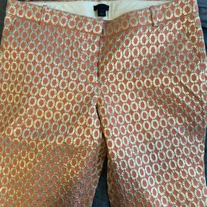 Silk duponi JCrew cropped pants